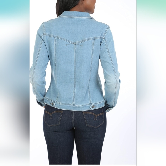 Lee Rider Denim Jacket  Faded Blue Wash Size Small - Picture 3 of 7